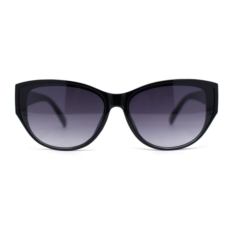 Womens Luxury Thick Plastic Oversized Cat Eye Chic Retro Sunglasses