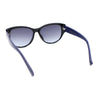 Womens Luxury Thick Plastic Oversized Cat Eye Chic Retro Sunglasses