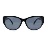 Womens Luxury Thick Plastic Oversized Cat Eye Chic Retro Sunglasses