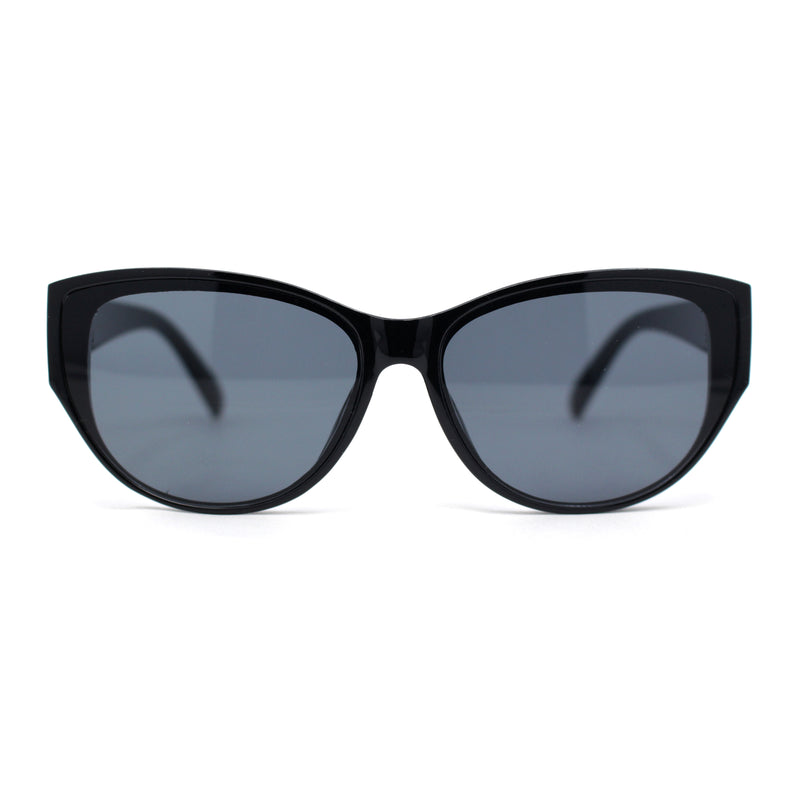 Womens Luxury Thick Plastic Oversized Cat Eye Chic Retro Sunglasses