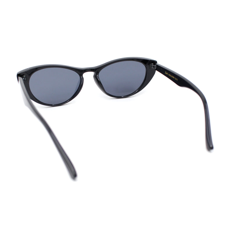 Womens Retro Hipster Keyhole Bridge Cat Eye Plastic Sunglasses