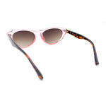 Womens Retro Hipster Keyhole Bridge Cat Eye Plastic Sunglasses