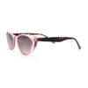 Womens Retro Hipster Keyhole Bridge Cat Eye Plastic Sunglasses