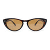 Womens Retro Hipster Keyhole Bridge Cat Eye Plastic Sunglasses