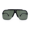 Mens Rimless Half Rim Oversized Mobster Rectangle Racer Plastic Sunglasses