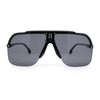 Mens Rimless Half Rim Oversized Mobster Rectangle Racer Plastic Sunglasses