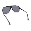 Mens Rimless Half Rim Oversized Mobster Rectangle Racer Plastic Sunglasses