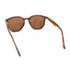 Mens Polarized Thin Plastic Horn Rim Hipster Rectangle Retro Sunglasses