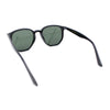 Mens Polarized Thin Plastic Horn Rim Hipster Rectangle Retro Sunglasses