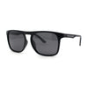 Mens Polarized Frost Thin Plastic Keyhole Horn Rim Hipster Sport Sunglasses