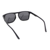 Mens Polarized Frost Thin Plastic Keyhole Horn Rim Hipster Sport Sunglasses