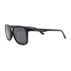 Mens Polarized Frost Thin Plastic Keyhole Horn Rim Hipster Sport Sunglasses