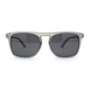 Mens Polarized Frost Thin Plastic Keyhole Horn Rim Hipster Sport Sunglasses