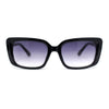 Womens Chic Designer Jewel Arm Rectangular Cat Eye Diva Sunglasses