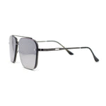 Mens Luxury Rimless Euro Style Mafia Metal Rim Rectangle Sunglasses