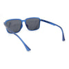 Polarized Rectangular Mens Gentlemanly Simple Frost Plastic Sunglasses