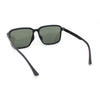 Polarized Rectangular Mens Gentlemanly Simple Frost Plastic Sunglasses