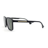 Polarized Rectangular Mens Gentlemanly Simple Frost Plastic Sunglasses