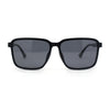 Polarized Rectangular Mens Gentlemanly Simple Frost Plastic Sunglasses