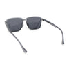 Polarized Rectangular Mens Gentlemanly Simple Frost Plastic Sunglasses