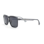 Polarized Rectangular Mens Gentlemanly Simple Frost Plastic Sunglasses