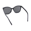 Womens Oversized Thin Plastic Butterfly Style Cat Eye Minimal Sunglasses