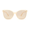 Womens Oversized Thin Plastic Butterfly Style Cat Eye Minimal Sunglasses