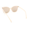 Womens Oversized Thin Plastic Butterfly Style Cat Eye Minimal Sunglasses