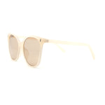 Womens Oversized Thin Plastic Butterfly Style Cat Eye Minimal Sunglasses