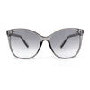 Womens Oversized Thin Plastic Butterfly Style Cat Eye Minimal Sunglasses