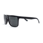 Mens Rectangular Minimal Horn Rim Sporty Gentlemanly Sunglasses