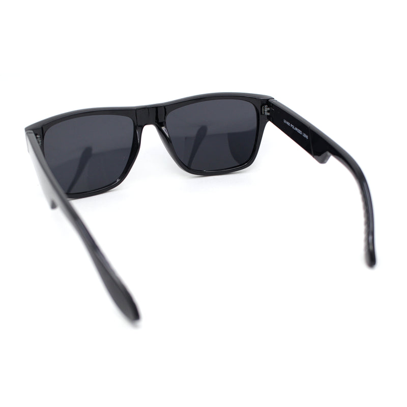 Polarized Mens Simple Light Weight Horn Rim Gentlemanly Hipster Rectangle Sunglasses