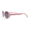 Womens Retro Classy Chic Mod Oval Plastic Fashion Sunglasses