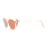 Womens Retro Classy Chic Mod Squared Cat Eye Plastic Sunglasses