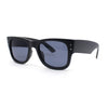 Retro Hipster Thick High Temple Horn Rim Rectangle Sunglasses