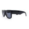 Retro Hipster Thick High Temple Horn Rim Rectangle Sunglasses