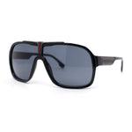 Mens Luxury Oversized Large Mogul Racer Plastic Fashion Sunglasses