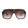 Mens Luxury Oversized Large Mogul Racer Plastic Fashion Sunglasses