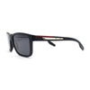 Mens Polarized Antiglare Rectangular Sport Horn Rim Agent Sunglasses