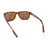 Mens Polarized Antiglare Rectangular Sport Horn Rim Agent Sunglasses