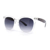 Womens Boyish Hipster Horn Rim Fashion Plastic Chic Sunglasses