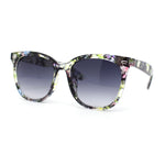 Womens Boyish Hipster Horn Rim Fashion Plastic Chic Sunglasses