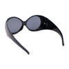 Oversized Round Goggle Style Thick Temple Plastic Dimensional Plastic Sunglasses