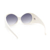 Oversized Round Goggle Style Thick Temple Plastic Dimensional Plastic Sunglasses