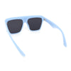 Flat Top Oversized Rectangular Plastic Retro Racer Fashion Sunglasses