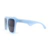 Flat Top Oversized Rectangular Plastic Retro Racer Fashion Sunglasses