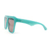 Flat Top Oversized Rectangular Plastic Retro Racer Fashion Sunglasses