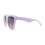 Flat Top Oversized Rectangular Plastic Retro Racer Fashion Sunglasses