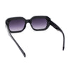 Womens Simple Rectangle Mod Thick Plastic Fashion Sunglasses