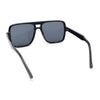 Womens Neat Flat Top Retro Lustrous Racer Plastic Sunglasses